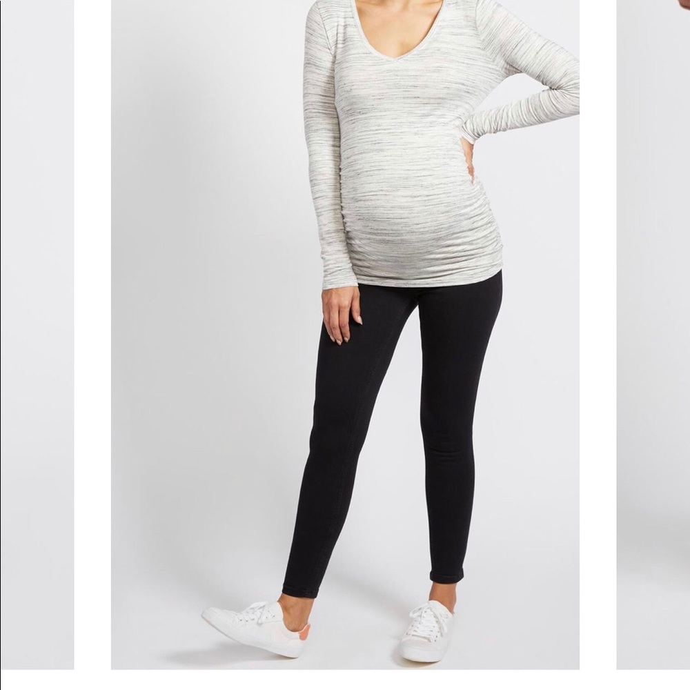 Indigo Blue Maternity Black Skinny Jeans
